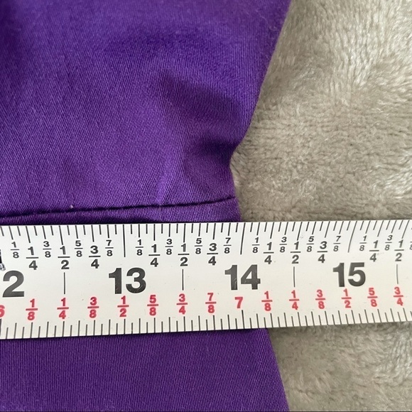 B. Darlin Purple Fitted Panel Wide Strap Dress Back Zip Junior Size 9/10 - Picture 8 of 8